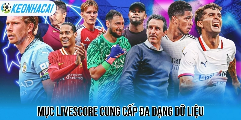 Livescore – Trực Tuyến Bóng Đá 247 Chi Tiết Và Chính Xác 115 Mục livescore cung cấp đa dạng dữ liệu