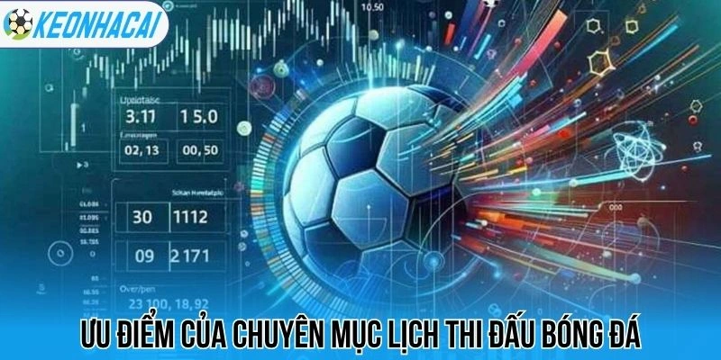 Lịch thi đấu bóng đá hôm nay 114 Ưu điểm của chuyên mục lịch thi đấu bóng đá