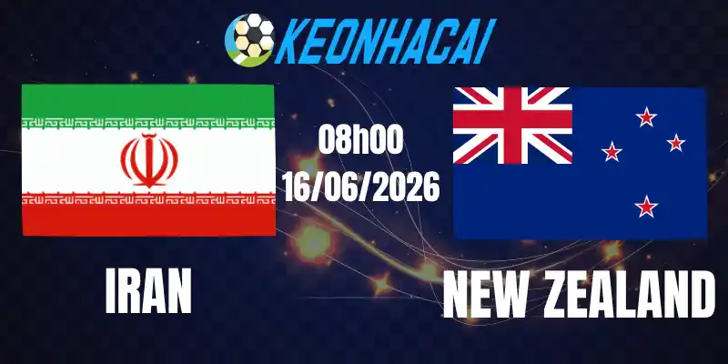 Soi Kèo Nhà Cái Iran Vs New Zealand - Bảng G World Cup 08h00 16/06/2026